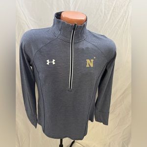 Under Armour Navy Midshipmen Women's Sm 1/4 Zip 1299695 SAMPLE B7